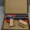 Moss Remove Brush with Long Handle(53IN), Deck Crevice Cleaning Tool, Weed Remover with Wire Brush & Metal Blade, Crack Moss Remover for Pavement Driveway Patio Sidewalk Paver(3 Brush Heads)