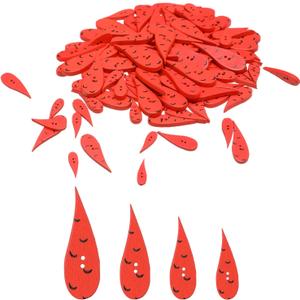 100 Pieces Carrot Nose Buttons Christmas Wooden Buttons for Crafting and Sewing, 4 Sizes