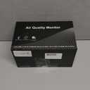 18 in 1 Air Quality Monitor Indoor, Portable CO2 Detector for CO2, Temperature (F), Humidity, VOC, PM2.5, PM1.0, PM10 & Time Display, Dual Chip & High Accuracy Air Quality Tester for Home (White)