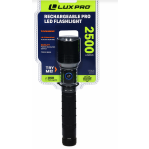 Luxpro® Rechargeable PRO LED Flashlight, 2500 Lumens
