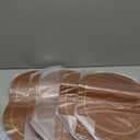 DRMHM Set of 6 Placemats, Faux Leather Placemats for Kitchen Dining Table Decor, Washable Heat Resistant Table Placemats Wipeable Table Mat 18 * 12in Brown