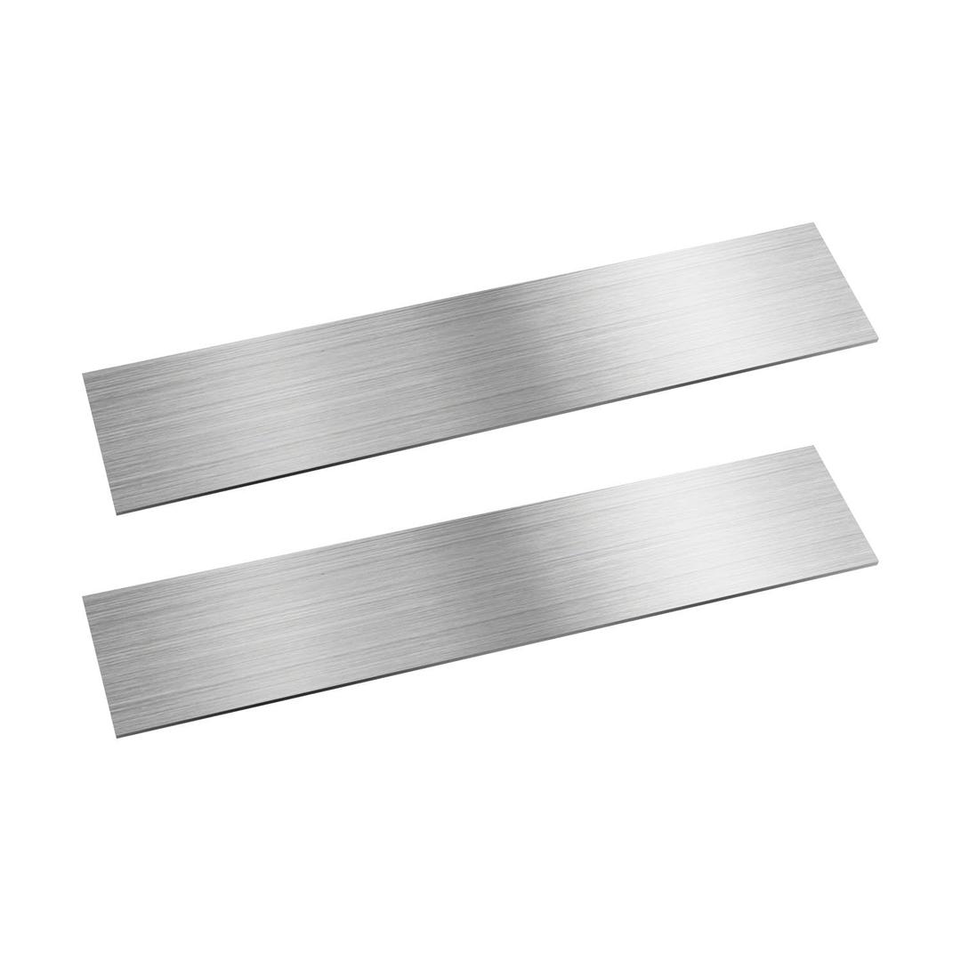 304 Stainless Steel Flat Bar 2PCS, 1/4" Thick 2 3/8" Wide 8" Long, Brushed Finish, Durable Versatile Trim Strips, Easy to Shape for DIY, Kitchen, Home Repairs