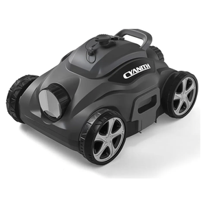 110 Mins Runtime Pool Vacuum for Above Ground Pool, Cordless Robotic Pool Cleaner for Flat Inground Pools up to 1,076 Sq. Ft, Automatic Self-Parking with Dual Strong Brushless Suction Motors