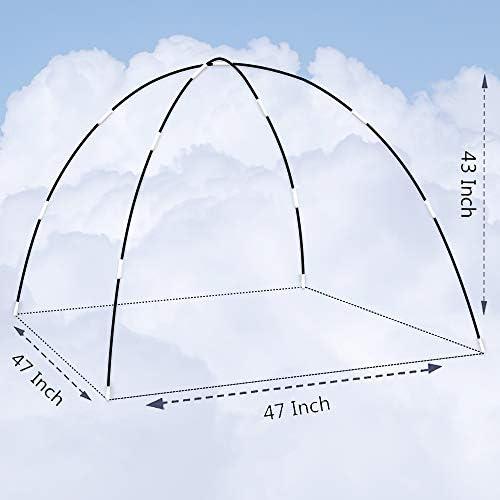 Ai-Uchoice Kids Play Tent Poles Replacement Poles for Child Tent Fiberglass Poles for Space World/Galaxy/Observatory/Dinosaur Style,Length 112"