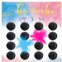 Baby Gender Reveal Dart Board Game, Reveal Balloon for Girl or Boy, Pink and Blue Powder for He or She Party, Gender Reveal Party decoration kit