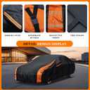 Heavy Duty Waterproof Car Cover for Trucks All Weather, UV Resistant, Snowproof Fit Length 210 inches Regular Cab Short Box Ford Ranger/F100,Chevy C10 S10,Ram 150/250,Nissan Frontier etc