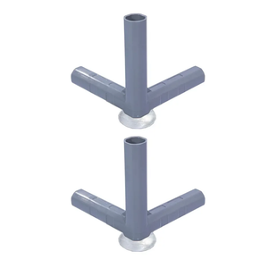 Bottom Triangular Connectors for with Suction Cup Baby playpen, Playpen Accessories with Bottom Joint with Suction Cup X 2, Grey