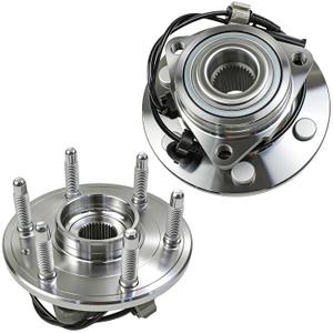 515096 4WD Front Wheel Hub Bearing Assembly for Chevy Avalanche, Silverado, Suburban, Tahoe, Cadillac Escalade, GMC Yukon Sierra 1500 w ABS 6 Lug 2PCS