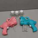 Onory 2 Pack Bubble Gun Machine for Kids, Bubble Gun with Bubble Solutions for Boys Girls, Bubble Blaster for Summer Toy, Party Favors, Outdoor & Indoor Activity, Birthday Gift, Bubble Blower (Green+pink)