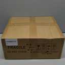 Faux Outdoor Plants - 18" Wide Set of 2 Artificial Boxwood Plants Outdoor, UV Resistant Artificial Topairy Ball Trees with Spike for Outdoor Decor (With Purple Flower)