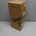 SLEEP ZONE Cooling Mattress Topper Queen, Extra Thick Mattress Pad Cover, Soft Fluffy Pillow Top Bed Mattress Topper, Easy Care, Washable (Grey Lattice, Queen)