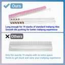 18.7inch Mahjong Racks with Pushers and Bag Set of 4 All-in-One Tile Rack