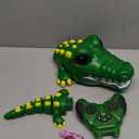 [2025 NEW] Remote Control Crocodile Robot Car | Rechargeable 2.4GHz RC Alligator Toy with Realistic Biting & Roaring Sounds, 3-in-1 Prank Game & Interactive Play, Fun Gift for Boys & Girls Ages 310