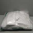 BRILLMAX 6 Pack White Round Tablecloths 120 Inch for 60 Tables - 150 GSM Polyester Fabric, Floor Length Drop, Water, Stain & Wrinkle Resistant Cloth Cover for Wedding Reception Banquet Dining