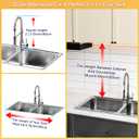 ADBIU Over The Sink Dish Drying Rack (Expandable Height and Length) Snap-On Design 2 Tier Large Dish Rack