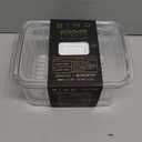 BINO | Produce Saver - 6.8 Cup/ 1.6L | Fridge Storage Containers for Fruits and Vegetables | Adjustable Air Vent, Removable Basket | BPA-Free Fridge Organizers