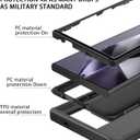 for Samsung Galaxy S24 Ultra Case,Shockproof Dropproof Dustproof Galaxy S24 Ultra Case,Heavy Duty Protection Samsung S24 Ultra Case 6.8 Inch (Black)