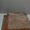 MIULEE Pack of 4 Decorative Throw Pillow Covers 18x18 Inch Brown Green Chenille Textured Throw Pillows Boho Farmhouse Rustic Accent Cushion Covers for Vintage Modern Home Decor Couch Sofa Bed