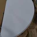 Flash Furniture Scarborough 5' Round Plastic Folding Table with Carrying Handle, Plastic Foldable Table for Indoor/Outdoor Events, White