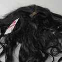 AISI HAIR Black Wig for Women, Long Wavy Lace Hairline Middle Part Synthetic Heat Resistant Wig for Daily Party-26 Inch