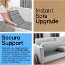 GORILLA GRIP Couch Cushion Support Board for Sagging Loveseats, 24x54 Gray, 24" x 54" Wide Loveseat