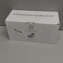 Essentra Home Toothbrush Holder with Lid, Elegant White Marble Bathroom Toothbrush & Toothpaste Organizer  Blanc Collection