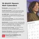 Vice President Kamala Harris | 2025 12 x 24 Inch Monthly Square Wall Calendar | Plastic-Free | BrownTrout | Democratic Party VP Politician Senate