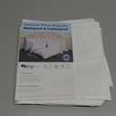 Kingnex 2 Pack Feather Proof Pillow Protectors 20x20 Waterproof Pillow Covers for Square Throw Pillow 20x20