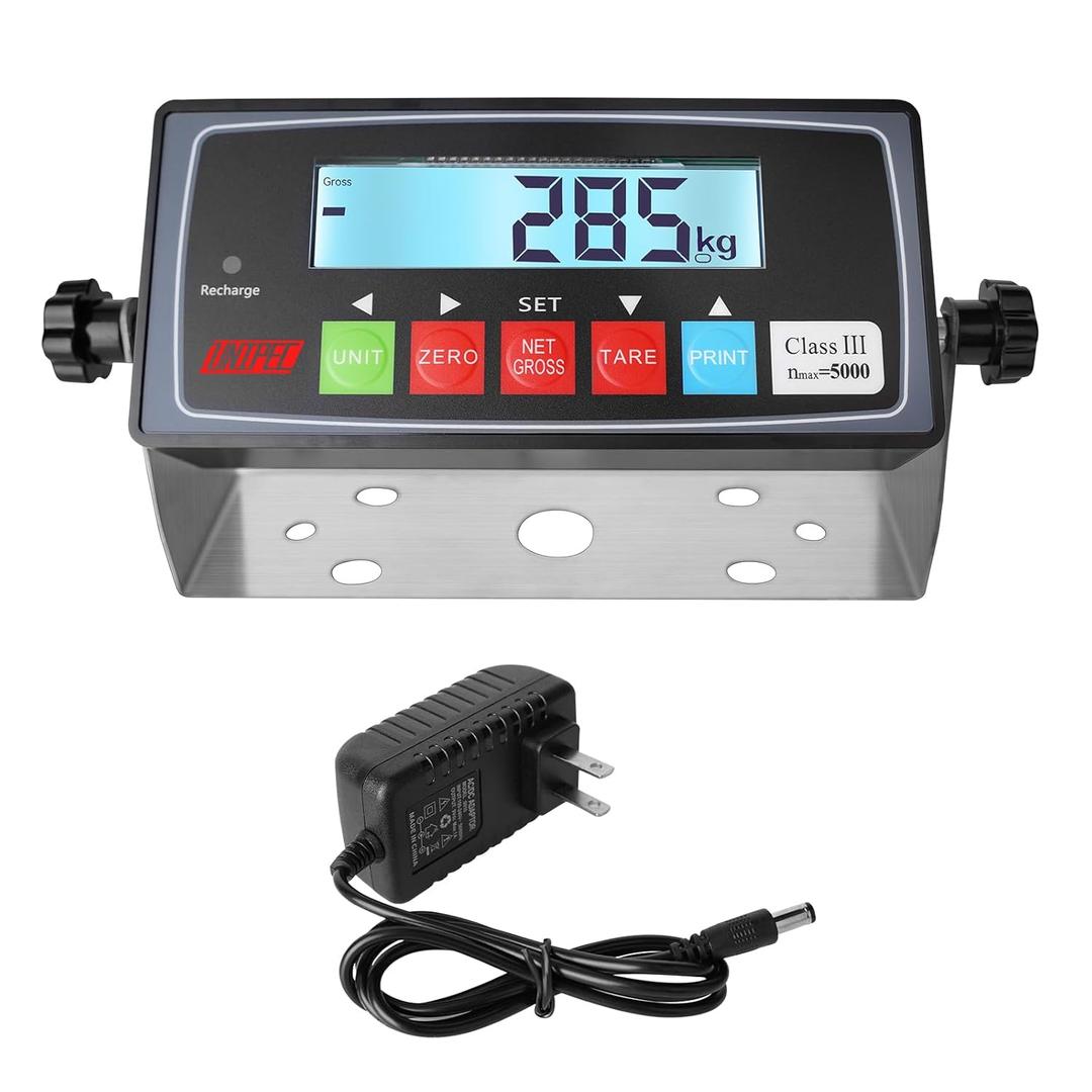 PEC NTEP Approved Digital Indicator with LED Display for Floor, Livestock, Truck Scales - Instructional Scale Indicator (PEC-IN202)
