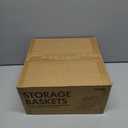 5 Pack Woven Storage Baskets for Shelves, Decorative Basket Organizer Storage Bins for Toys, Books, Clothes, Closet, Nursery, Bathroom  Cotton Rope Shelf Baskets for Organizing and Decor, Khaki