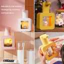 Kids Automatic Foam Dispenser - Lovely Soap Dispenser for School Bathroom Kitchen Office, Waterproof USB Rechargeable Hand-Free 13.5oz, Children Birthday Gift, Yellow Cat