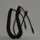 PRAKIE USB C Cable Fast Charging 5FT, Coiled USB A to USB C Cable for Car, Type C Charge Cord USB-C Charging Cable Compatible with iPhone 17/16/15/Samsung Galaxy S20 and More USB C Devices-Black 2Pack