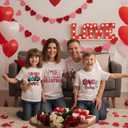 2 x 6Pcs Valentines Day Iron On Transfers - Valentine's Day Heat Transfer Vinyl for Clothes Pillow Hoodie Apron - Leopard Love Heart Design for Valentines Shirts for Women - DIY Craft Supplies