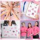 A1diee Breast Cancer Awareness Ribbon Stickers - 2000Pcs Pink Ribbon Roll Sticker Gifts for Women Girls, Inspirational Breast Health Decor Decals for Water Bottle Guitar Laptop Christmas Decoration