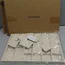 Frebeauty Stackable Velvet Jewelry Organizer Trays for Drawers Inserts Jewelry Storage Tray Display Case, Stud Earrings Bracelets Necklace Rings Accessories Trays for Women Girls(Set of 2 Beige)