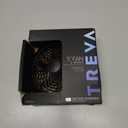 O2COOL Treva 5 Inch Battery Powered Fan Portable Desk Fan 2 Cooling Speeds with Compact Folding & Tilt Design Cubicle Accessories Small Portable (Black) (1 Unit)