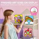 Klever Kits Air Dry Clay Painting, Air Clay Kit for Kids, 8 Pre-grooved Filling and Original Designed Boards, Easy Play and Non Toxic Material, Arts and Crafts for Kids Age 4-9 by JOVA