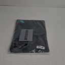 MOSAYT Vinyl Placemats Set of 6-12 X 17 Inch - Faux Leather 100% Waterproof Oil-Proof Wipeable PU Place Mats, Heat Resistant Reversible Table Mats for Kitchen, Dining, Outdoor (Navy Blue)