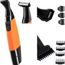 Men Pubic Hair Trimmer,Male Intimate Part Clipper,Wet Dry Groin Razor,Electric Body Hair Removal,Face Beard and Mustache Style Shaver,Portable Bald Detail Head Shaver,Man Grooming Kit