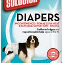 Simple Solution Disposable Dog Diapers for Female Dogs | Super Absorbent Leak-Proof Fit | Medium | 30 Count