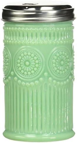For TableCraft Jadeite Green Glass Sugar Dispenser/Pourer, HJ810, for green sugar dispenser with pour spout, for green glass coffee sugar bowl, for jadeite kitchenware oil dispenser, for jadeite