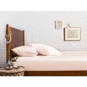 Comfortica Classics 100% Egyptian Cotton 600 Thread Count, Ivory Twin Fitted Sheet with Elastic All Around, Soft & Silky Sateen Weave - Fits Mattress Upto 18 inches