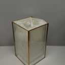 Hewory Glass Hurricane Candle Holder Set of 18, Gold Large Hurricane Centerpiece for Table, Tall Floor Square Pillar Candle Holders Lantern Set for Wedding, Anniversary, Party, Fireplace, Dining Room