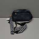 Triple Zip Small Crossbody Bag for women,Wide Strap Cell Phone Purse Shoulder Handbag Wallet with Credit Card Slots