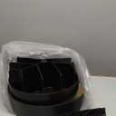 Mind Reader 2-Tier Snack Carousel, Countertop Organizer, Snack Tray, Breakroom, Kitchen, 14.25"L x 14.25"W x 14"H, Black