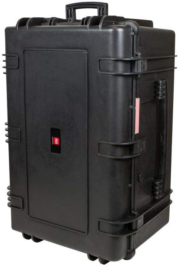 Monoprice Weatherproof Hard Case - 33 x 22 x 17 Inches, With Wheels and Customizable Foam, Shockproof, IP67, Ultraviolet And Impact Resistant Material, Black - Pure Outdoor Collection, 145.8 Liter