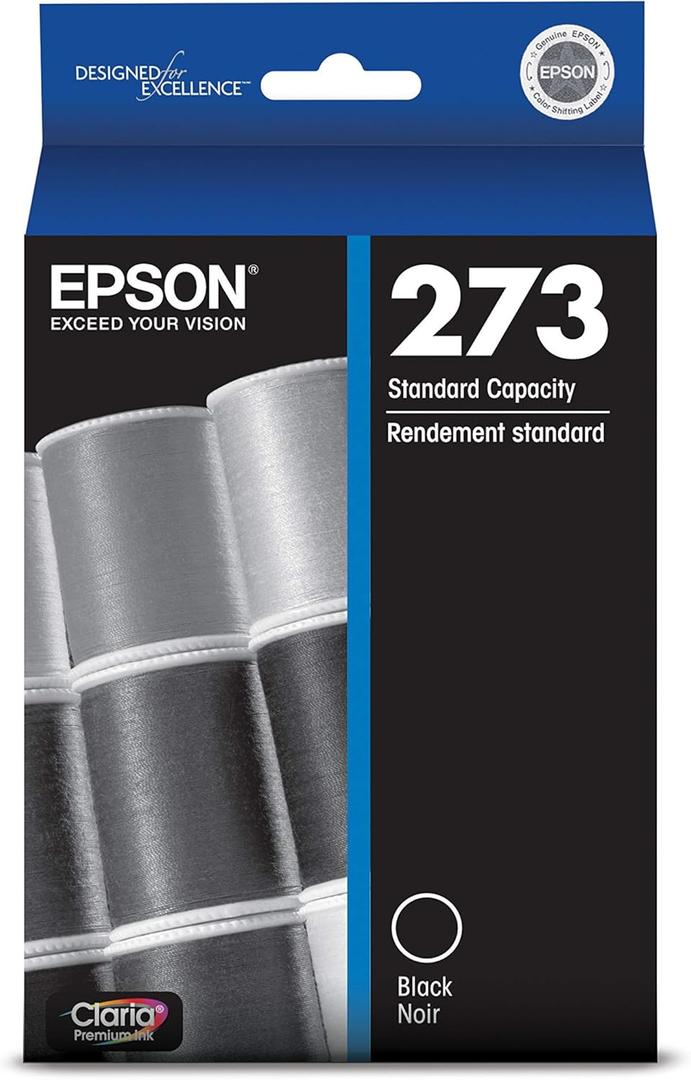 EPSON T273 Claria Ink Standard Capacity (T273020) for Select Expression Premium Printers Black