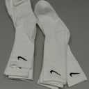 Nike Unisex Adult Everyday Cushioned Training Crew Socks (6-Pack) | Mens and Womens, Large