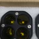 2 Pack LED Pods Light Bar, Yellow 3" 40w Spot Off Road Lights, Driving Fog Lamp, IP68 Waterproof LED Work Light, Amber Cube Lights for Pickup Truck SUV ATV UTV Boat Forklift 4x4 Motorcycle