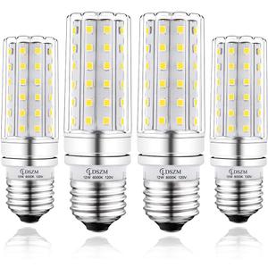 LED Light Bulb 100w Equivalent 1200 Lumen 6000K Cool Daylight White 12W LED Super Bright Bulb E26 Base Non-Dimmable Chandelier Light Bulbs for Home Indoor LED Corn Light Bulb Pack of 4